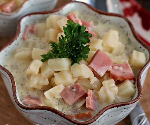Cream Cheese Ham & Potato Soup by Julie's Eats and Treats
