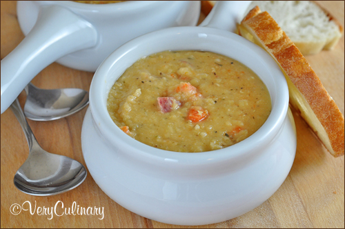 Slow Cooker Lentil Soup with Kielbasa by Very Culinary