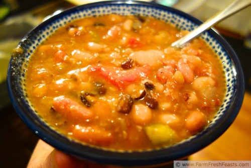 Slow Cooker Ham & Bean Soup by Farm Fresh Feasts