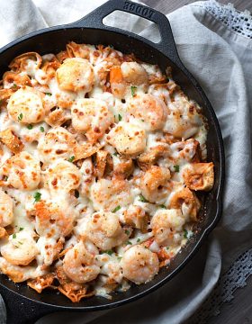 Italian Shrimp Tortellini Bake on This Gal Cooks #dinner