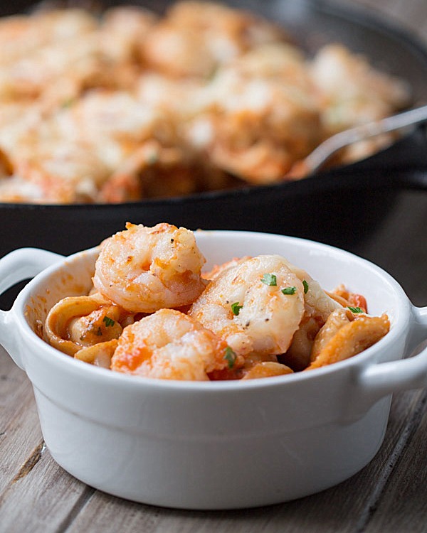 Easy Italian Shrimp Tortellini Bake on This Gal Cooks #dinner