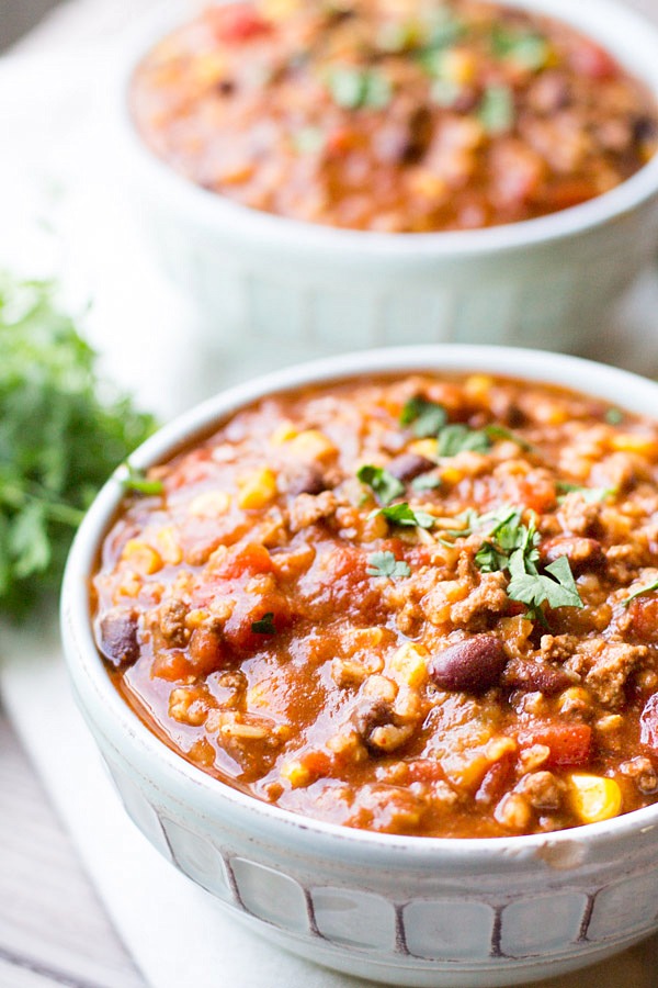 Slow Cooker Tex Mex Soup on This Gal Cooks