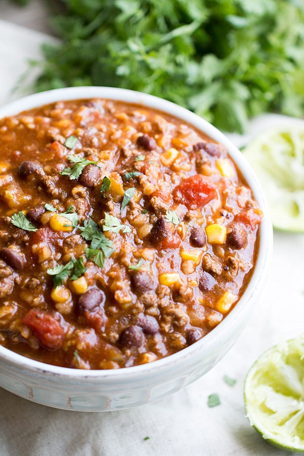 Slow Cooker Tex Mex Soup on This Gal Cooks 