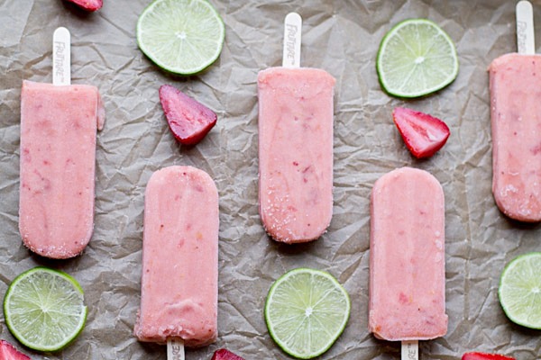 Strawberry Lime Mint Spritzers and Fruttare Bars