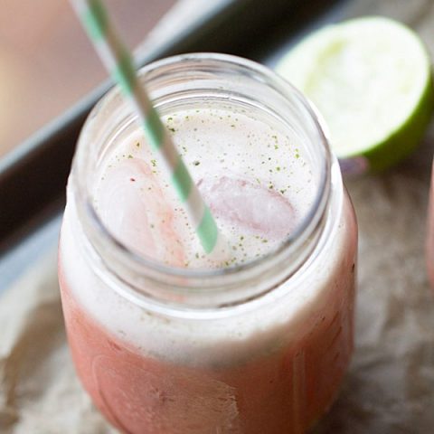 Strawberry Lime Mint Spritzers and Fruttare Bars