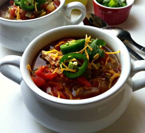 Slow Cooker Chicken Tortilla Soup by A Cedar Spoon