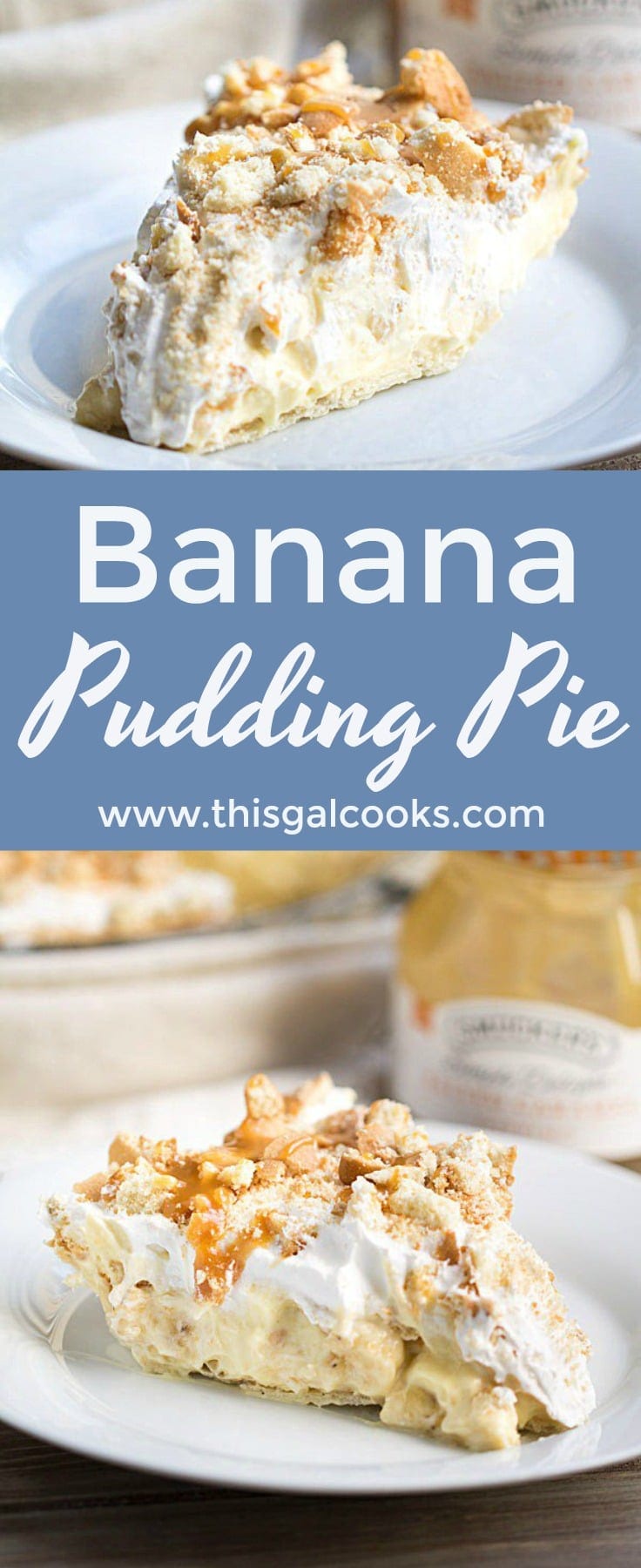 Best Ever Banana Pudding Pie #pie #dessert #banana #pudding #thanksgiving #holiday 