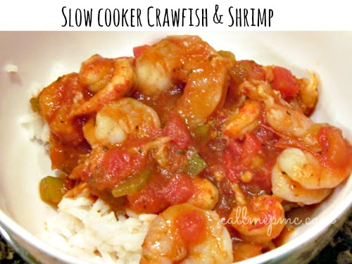 Slow Cooker Crawfish & Shrimp Stew by Call Me PMc