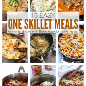 Dinner is simple with these easy to make One Skillet Meals! Olus, fewer dirty dishes to clean! | This Gal Cooks