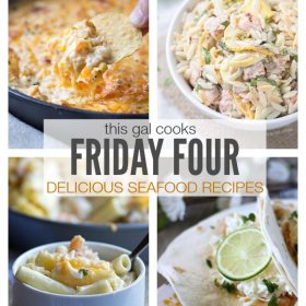 Friday Four: Delicious Seafood Recipes that you will LOVE! | This Gal Cooks
