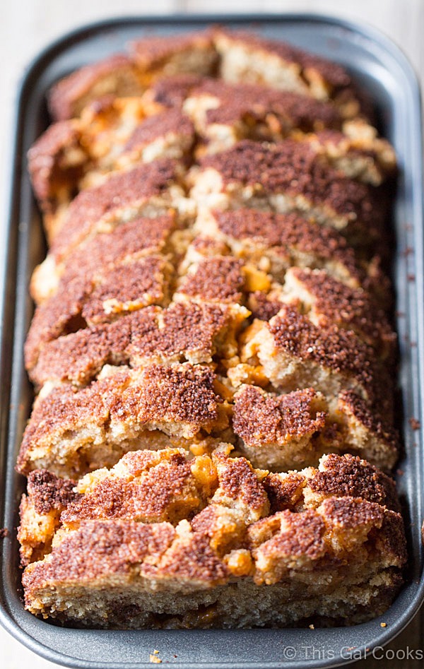 Apple Pie Butterscotch Snickerdoodle Bread | This Gal Cooks