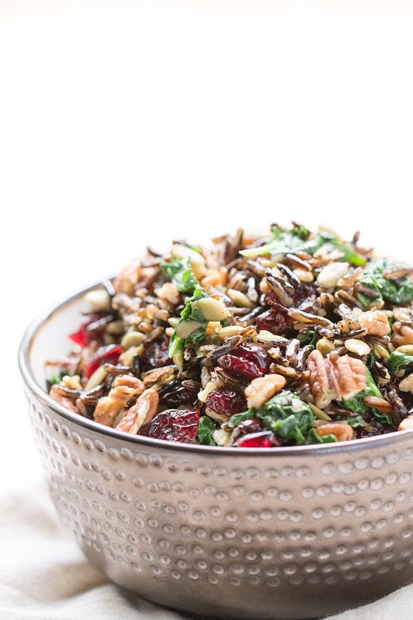 Harvest Wild Rice Salad with Pumpkin Vinaigrette