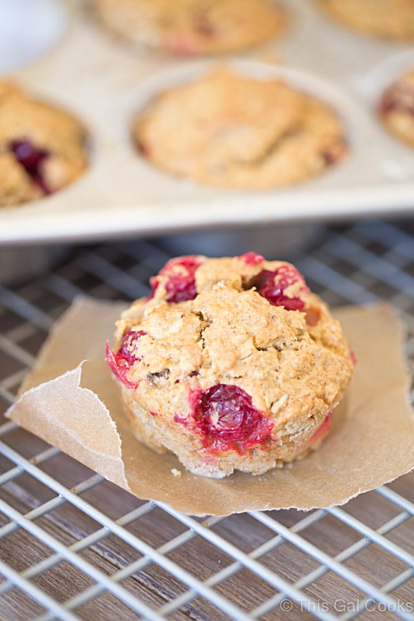 Cranberry Walnut Muffins are my new favorite breakfast | This Gal Cooks