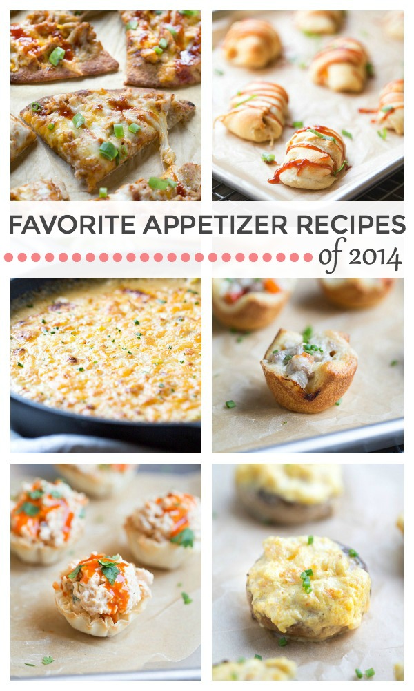 My Favorite Appetizer Recipes of 2014 are perfect for your New Years Eve or Football Party Menu!