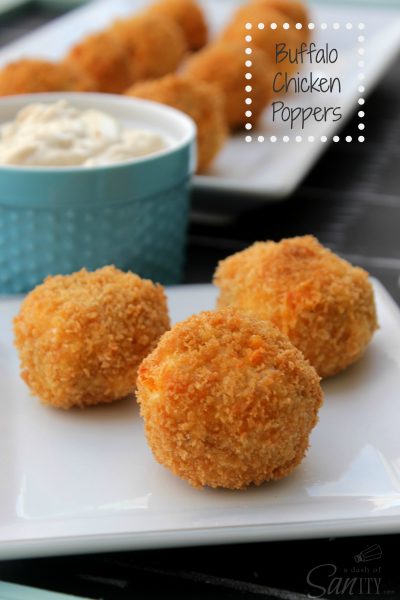 Buffalo Chicken Poppers | A Dash Of Sanity
