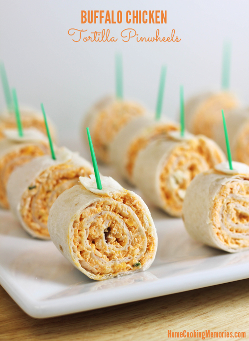 Buffalo Chicken Pinwheels | Home Cooking Memories