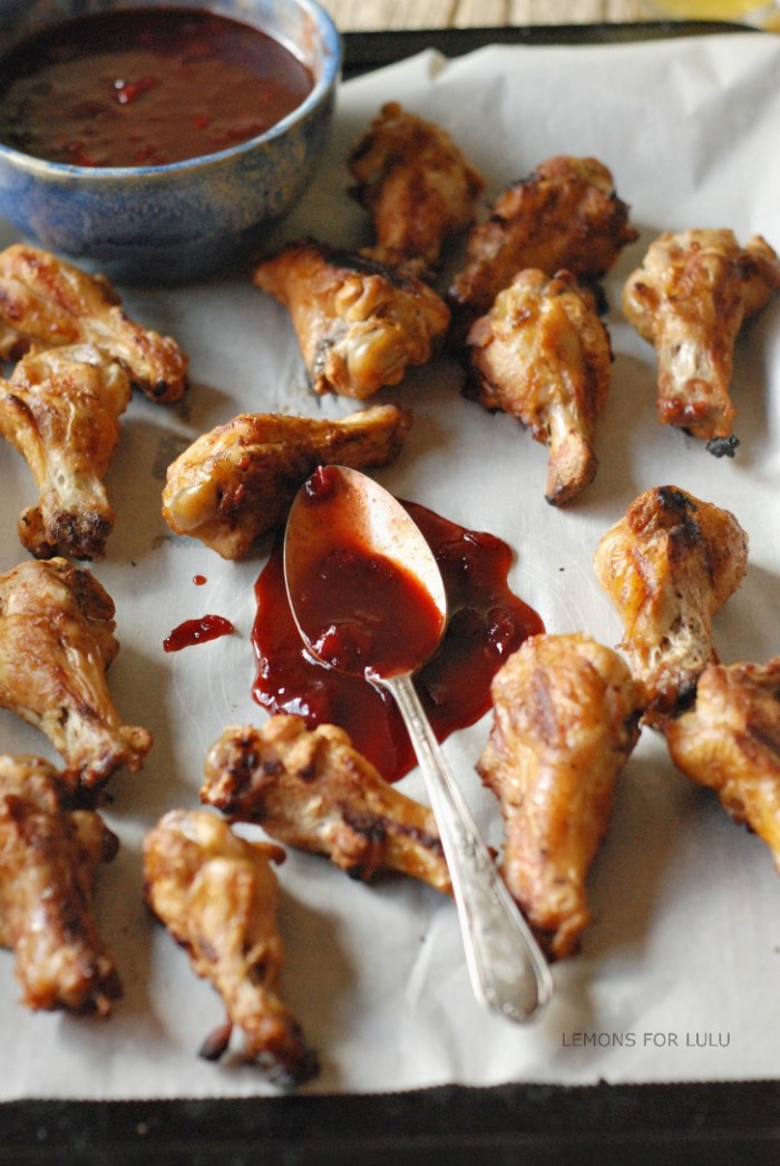 Cherry Kahlua BBQ Chicken Drumettes | Lemons for Lulu