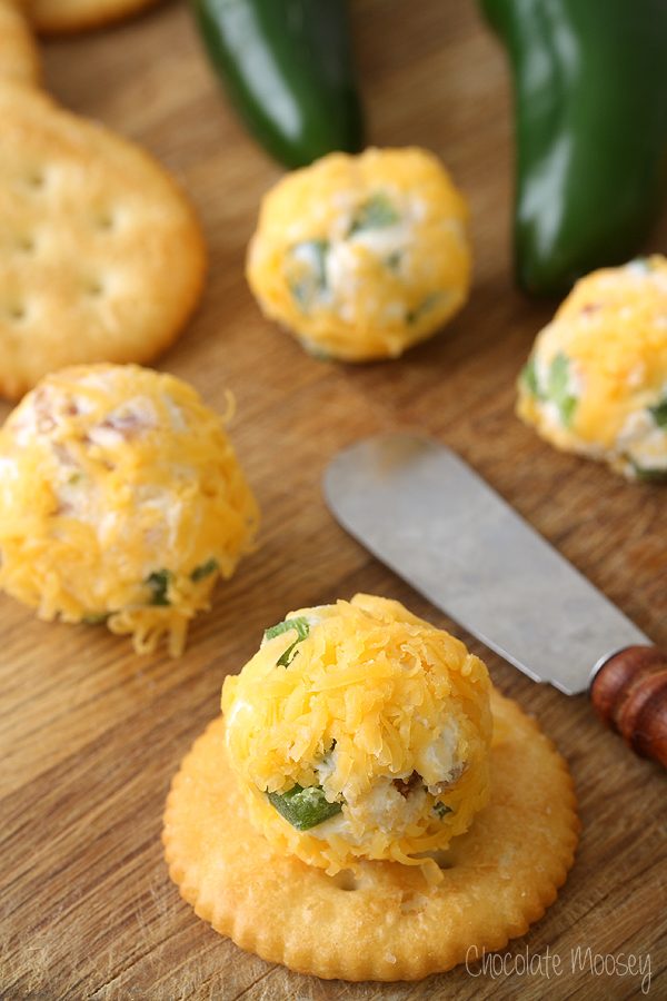 Mini Jalapeno Popper Cheese Ball Bites | Chocolate Moosey