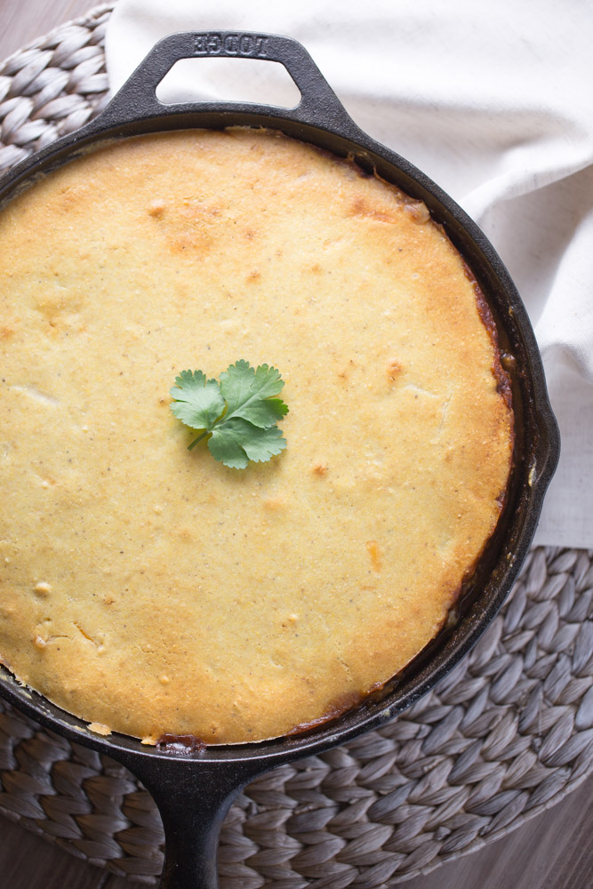 For dinner: Easy Tamale Pie that's made in one skillet!
