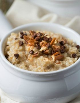 Homemade Maple Brown Sugar Oatmeal | This Gal Cooks