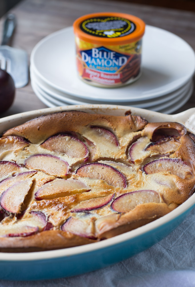 Melt in your mouth Plum Clafoutis is out of this world amazing and so easy to make, too! | This Gal Cooks