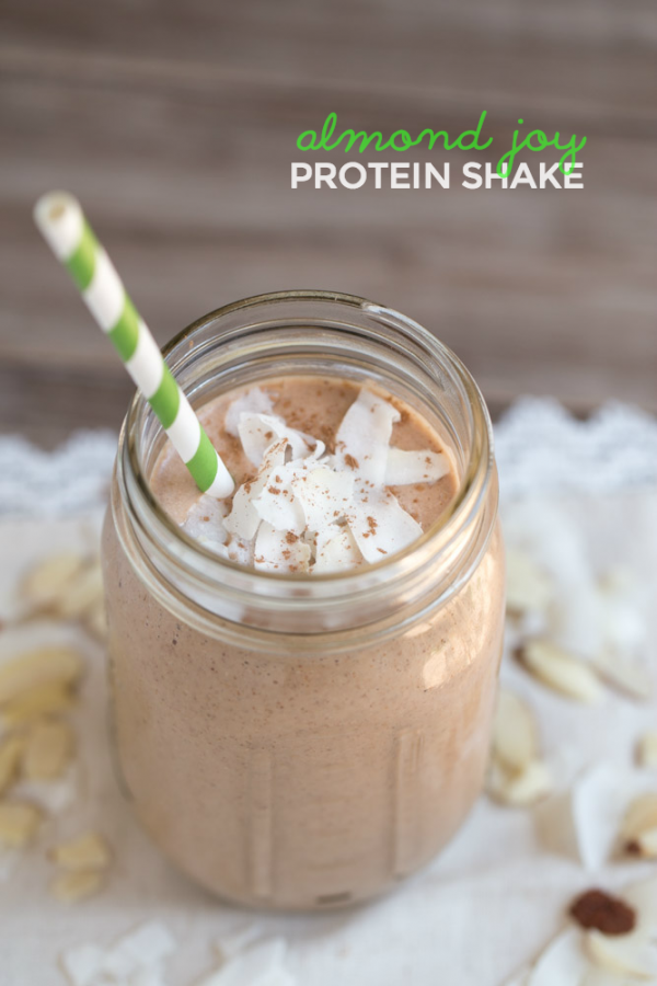 Almond Joy Protein Shake Clean Simple Eats Almond Joy Protein Shake (dairy free, vegan) - This Gal Cooks