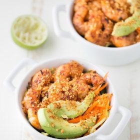 Spicy Shrimp Cucumber Noodle Bowl