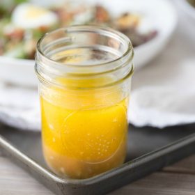 Honey Balsamic Vinaigrette. Homemade. no weird ingredients,. Use it on salads, carrots and brussels sprouts. | This Gal Cooks