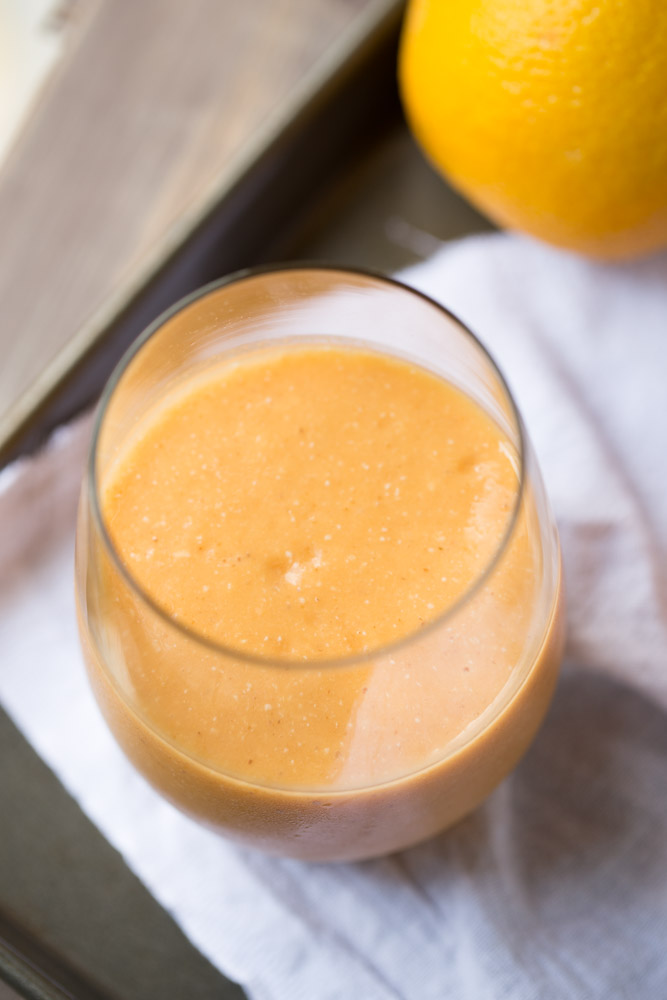 Orange Carrot Protein Smoothie | This Gal Cooks