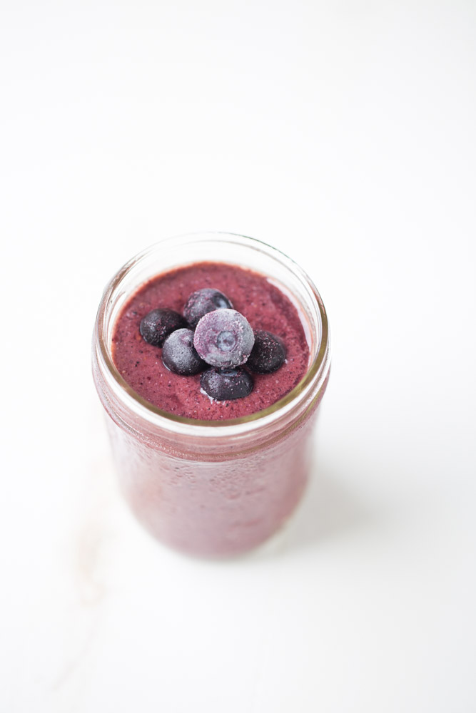 James' Blueberry and Chocolate Cookie Plant Based Smoothie Recipe