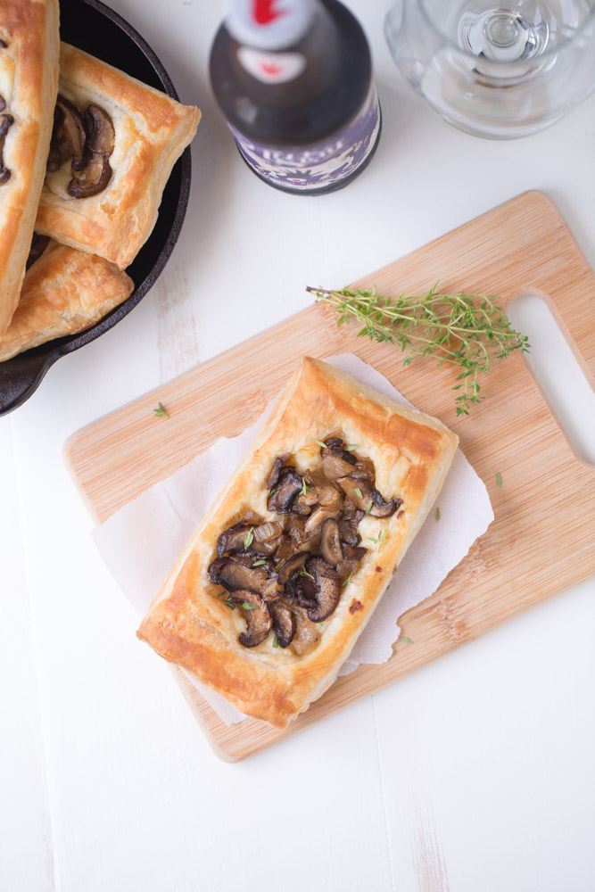 Mushroom Brie Pastries. Serve with a salad for an incredible main dish. Serve solo as an appetizer!