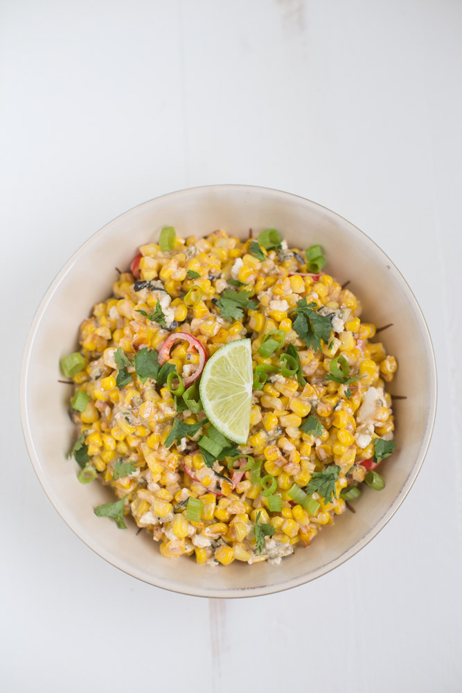 Street Corn Salad (vegetarian + vegan option)