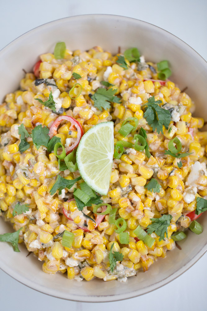 Street Corn Salad (vegetarian + vegan option)