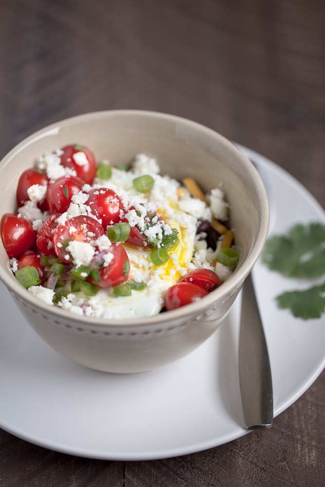 Savory Breakfast Oatmeal (tex-mex style)