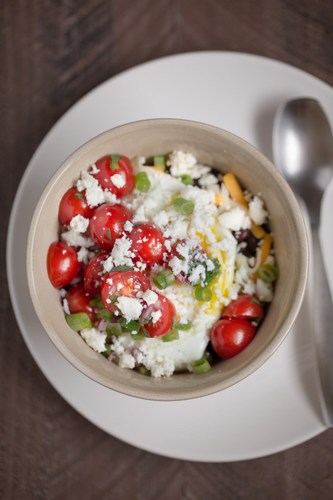 Savory Breakfast Oatmeal (tex-mex style)