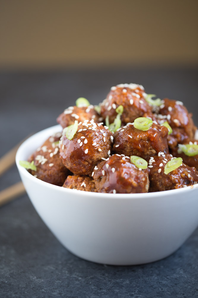 Spicy Asian Vegan Meatballs - appetizer or main dish