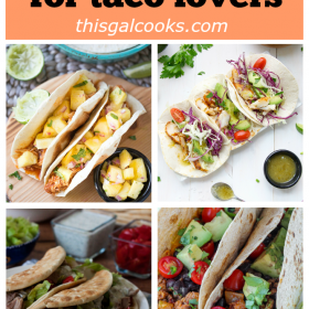 Over 20 Taco Recipes for Taco Lovers . Chicken, beef, pork, vegetarian, seafood and dessert tacos! | This Gal Cooks