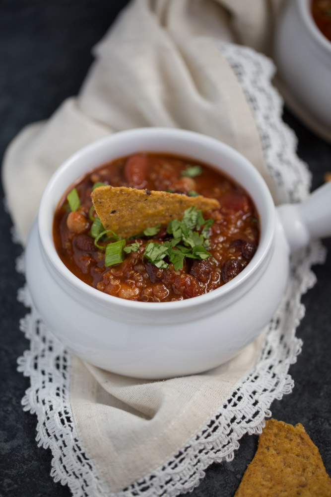 Smokey Vegan Quinoa Chili