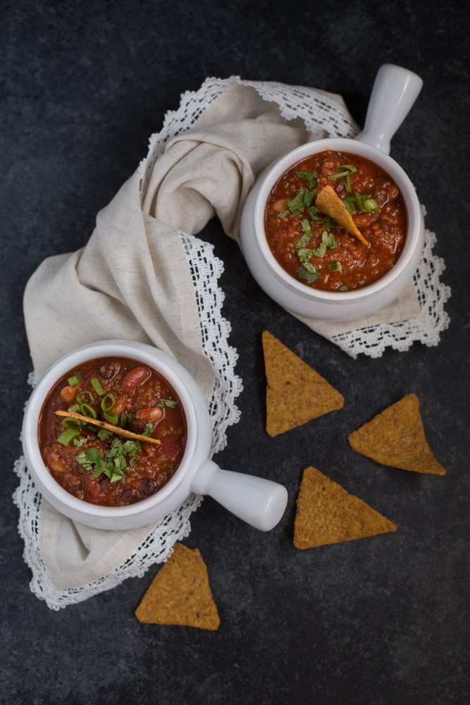 Smokey Vegan Quinoa Chili