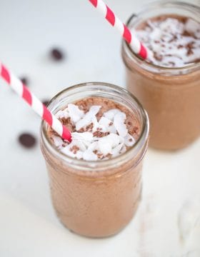 Coconut Mocha Coffee Smoothie.