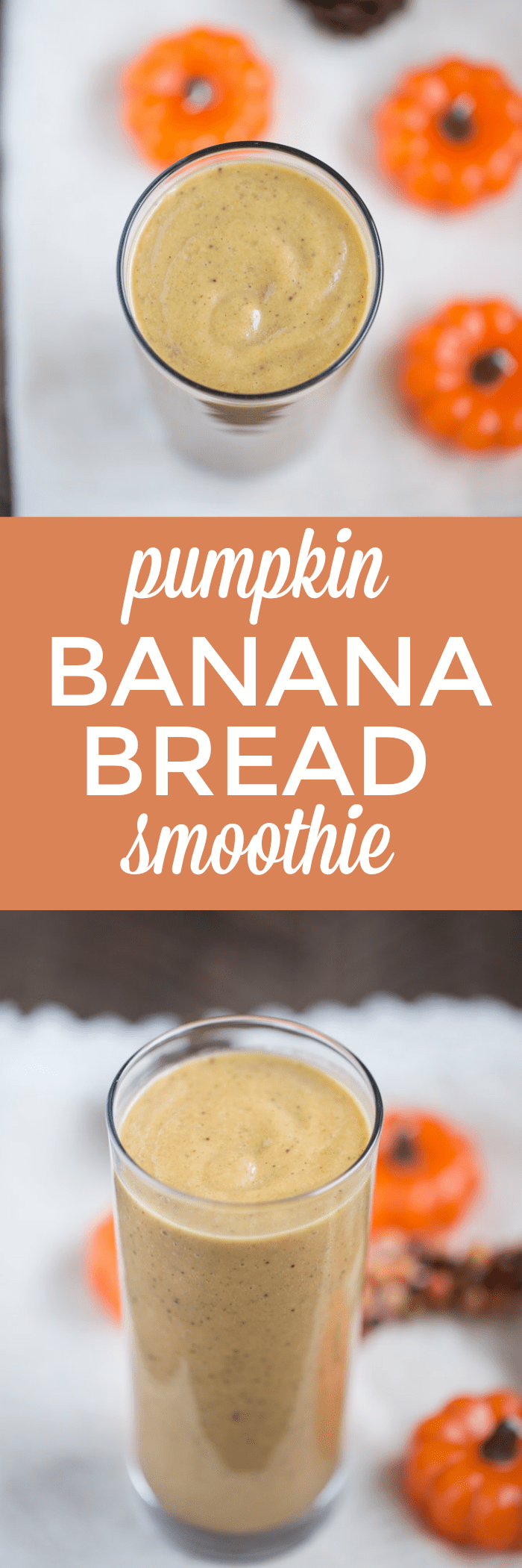 This Pumpkin Banana Bread Smoothie is thick and creamy and actually tastes like banana bread! The not so secret ingredient? FIGS!