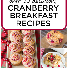 Over 20 Delicious Cranberry Breakfast Recipes that are perfect for holiday brunch!