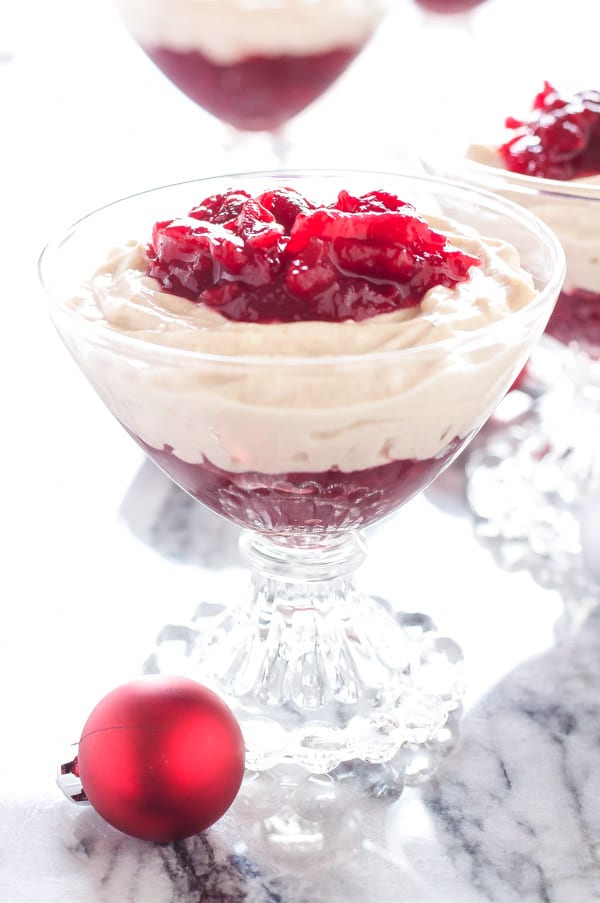 eggnogcheesecakecranberrysauceparfait4