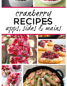 Over 15 Cranberry Recipes. You'll find appetizers, side dishes and main dishes in this recipe collection!