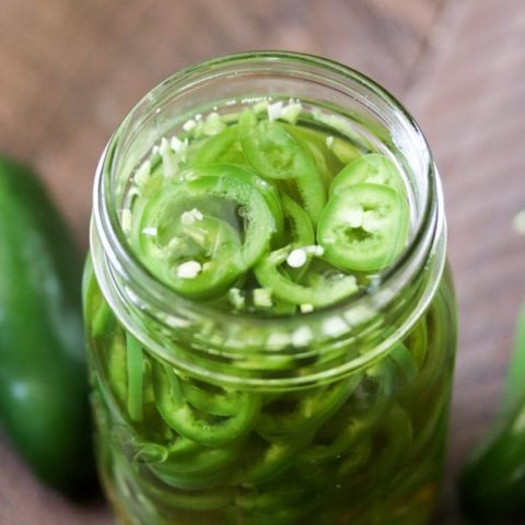 Quick pickled jalapeños are a life saver for jalapeno fans that want a pickled jalapeños right now! These pickled jalapeños are ready for use in all of your recipes in under an hour. 