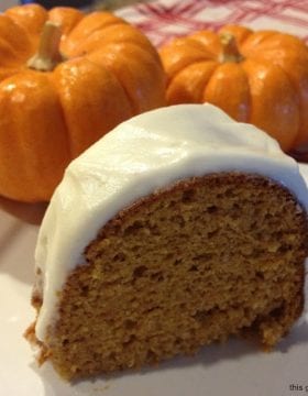 This easy pumpkin spice cake is super moist and full of bold fall flavors! You'll love this fall favorite cake and the cream cheese icing, too!