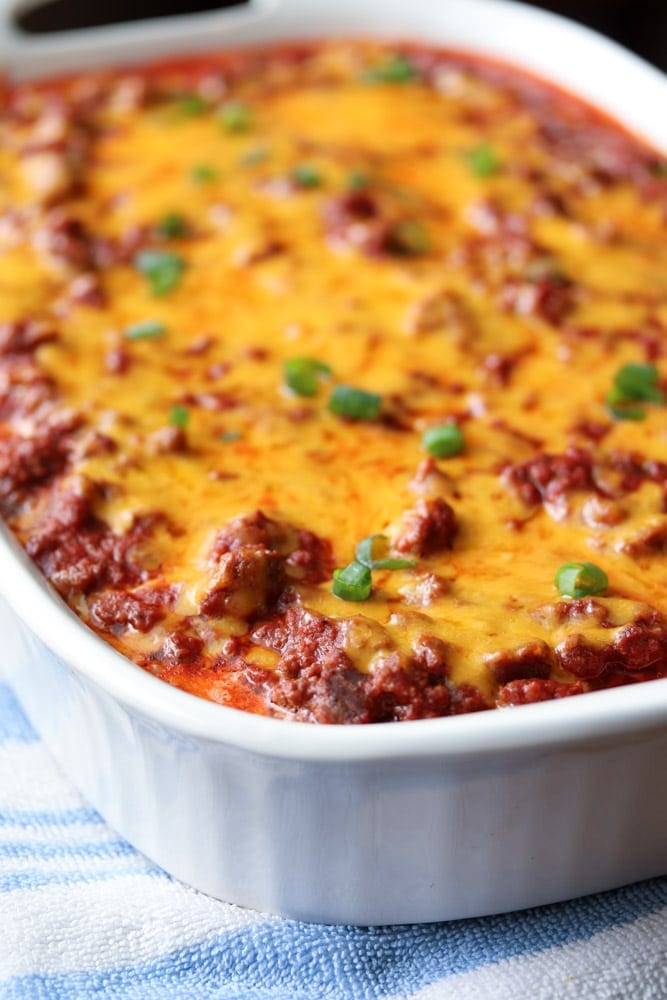 Low Carb Sour Cream Beef Bake