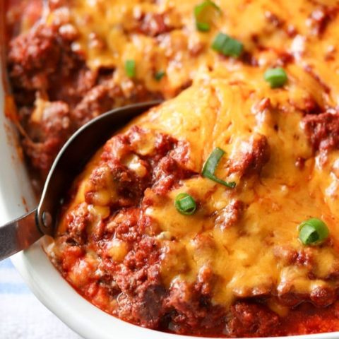 Low Carb Sour Cream Beef Bake