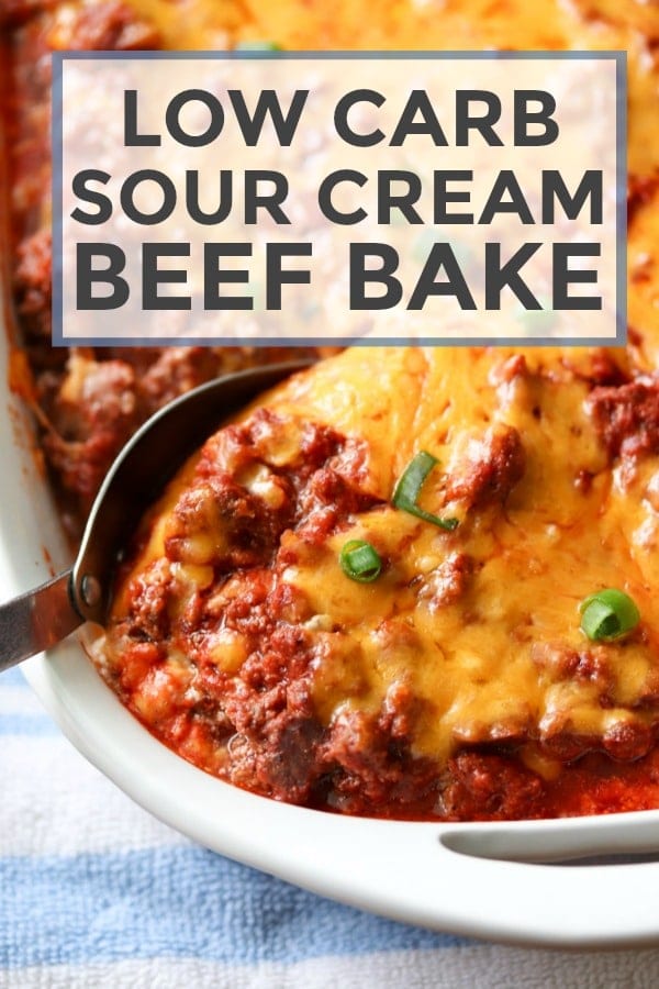 Low Carb Sour Cream Beef Bake This Gal Cooks