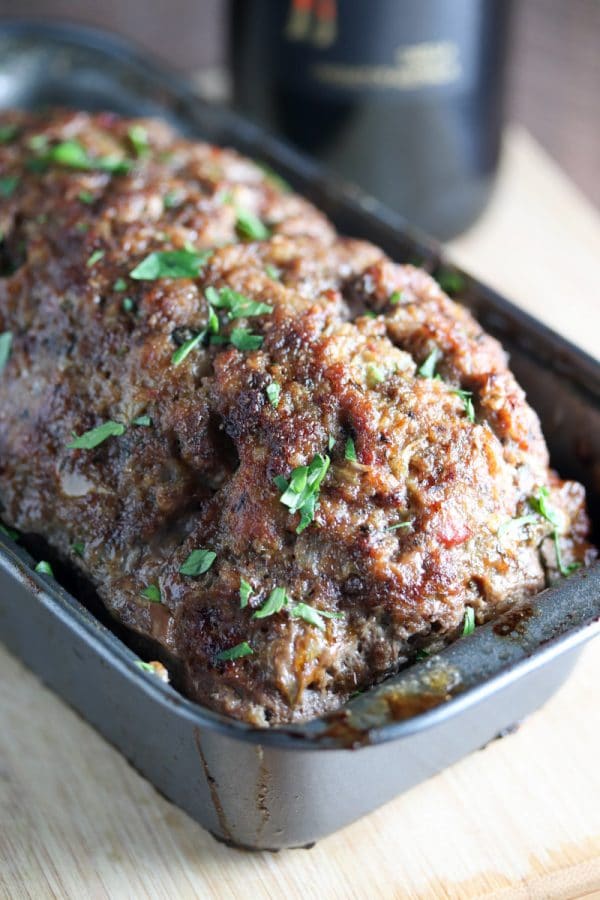 Red Wine Meatloaf is full of BOLD flavors and is one of my favorite dinner recipes! Super easy to make and incredibly great for leftovers!